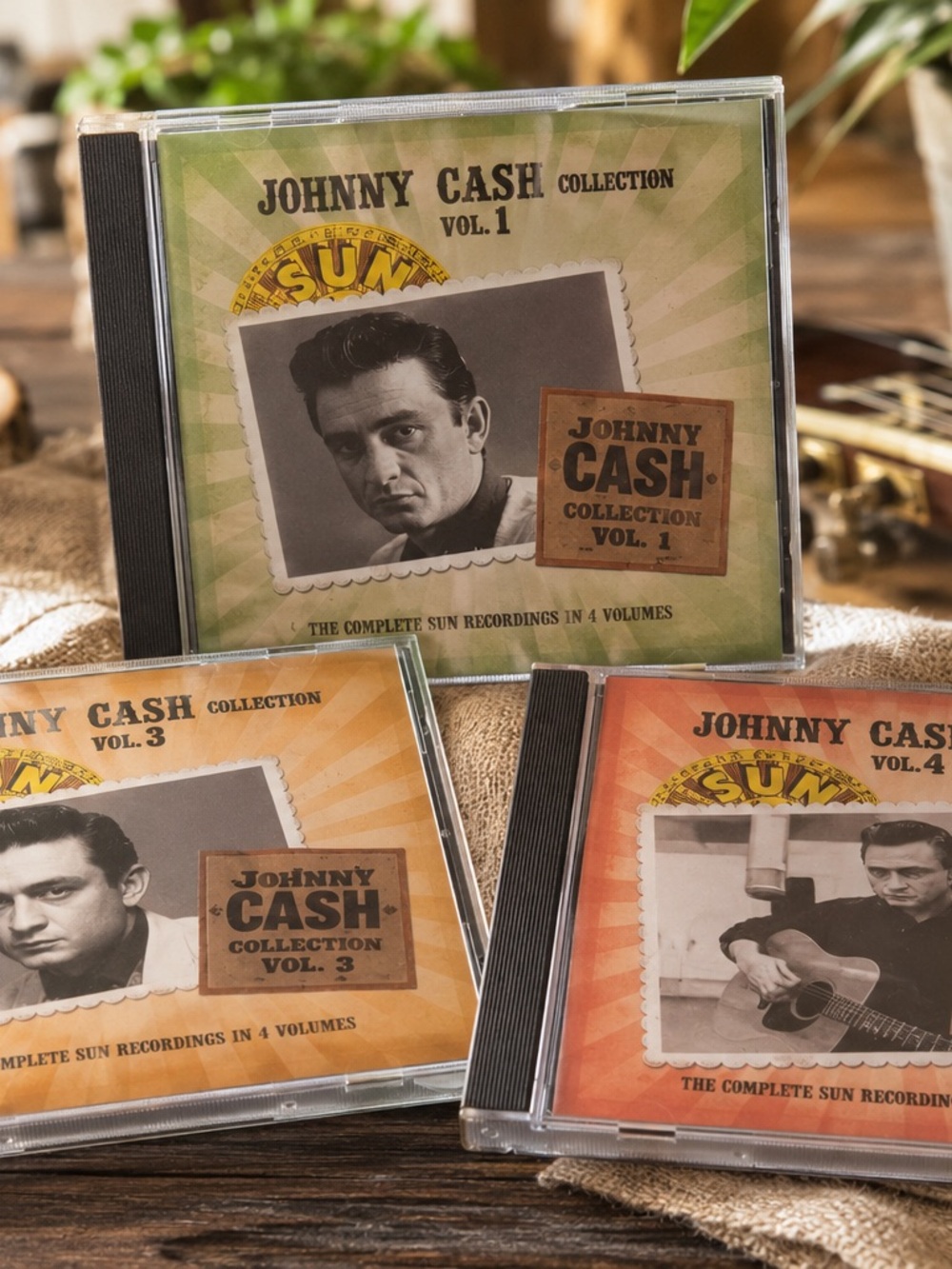 Johnny Cash Collection Vol 1 3 4 Sun Records 3 CD Lot Country Music
